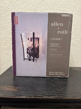 Allen + Roth Latchbury Wall Sconce, New In Box